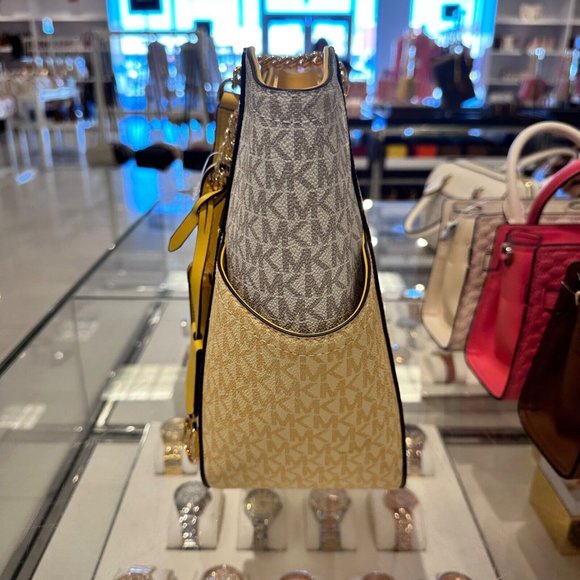 Michael Kors Daffodiil Colorblock Jet Set Tote Bag - Retail $558  Mic1 - Picture 11 of 13